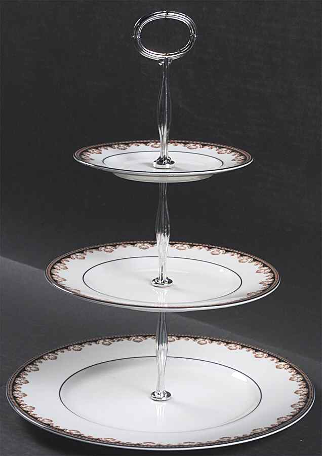 Medici 13 7/8"-14 1/4" 3-Tiered Serving Tray(DP,SP,BB) HC by Wedgwood-1