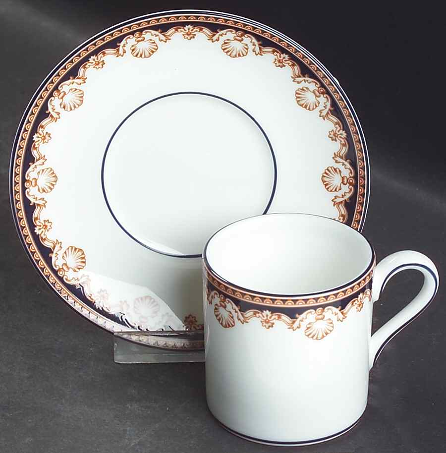 Medici Bond Shape Demitasse Cup and Saucer Set by Wedgwood-1