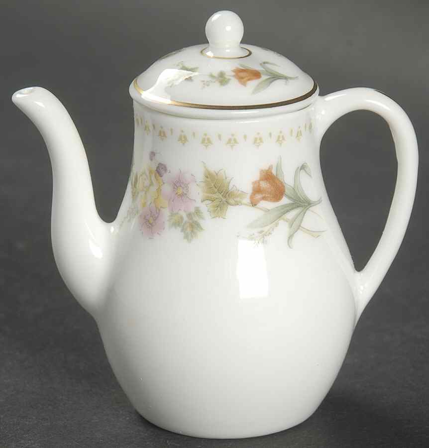 Mirabelle Miniature Coffee Pot & Lid by Wedgwood-1