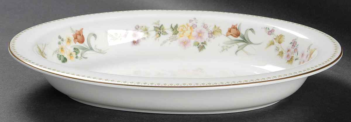 Mirabelle 10" Oval Vegetable Bowl by Wedgwood-1
