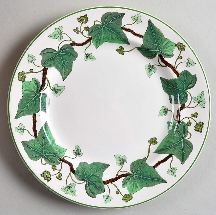 Napoleon Ivy Green (Queen's Ware) Salad Plate by Wedgwood-1
