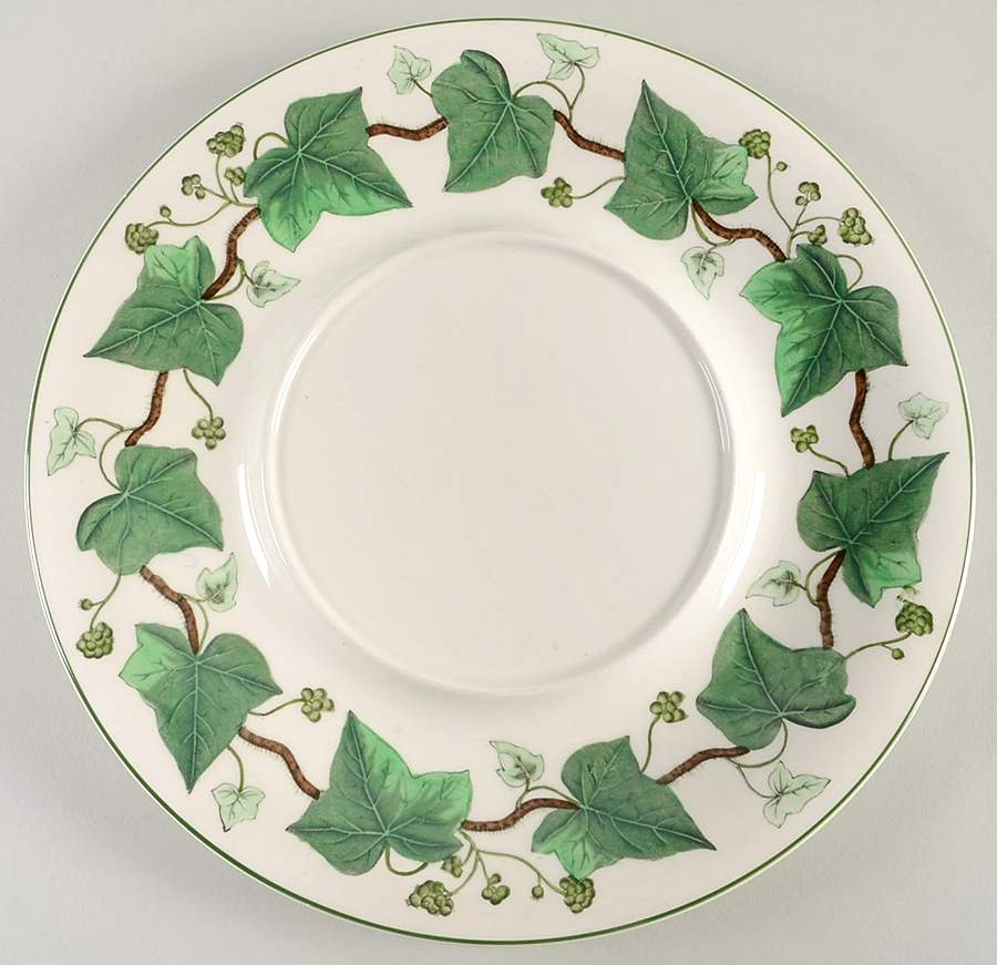 Napoleon Ivy Green (Queen's Ware) Underplate for Tureen by Wedgwood-1