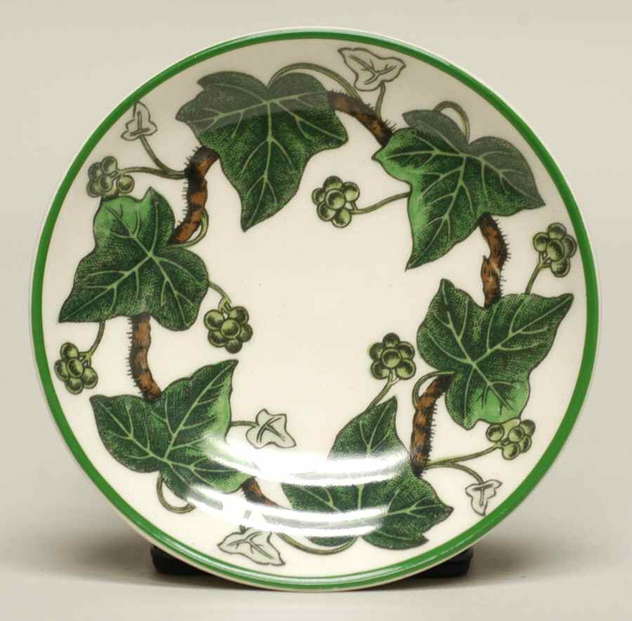Napoleon Ivy Green (Queen's Ware) Butter Pat by Wedgwood-1