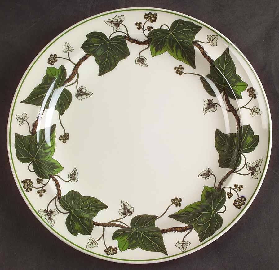Napoleon Ivy Green (Queen's Ware) Luncheon Plate by Wedgwood-1