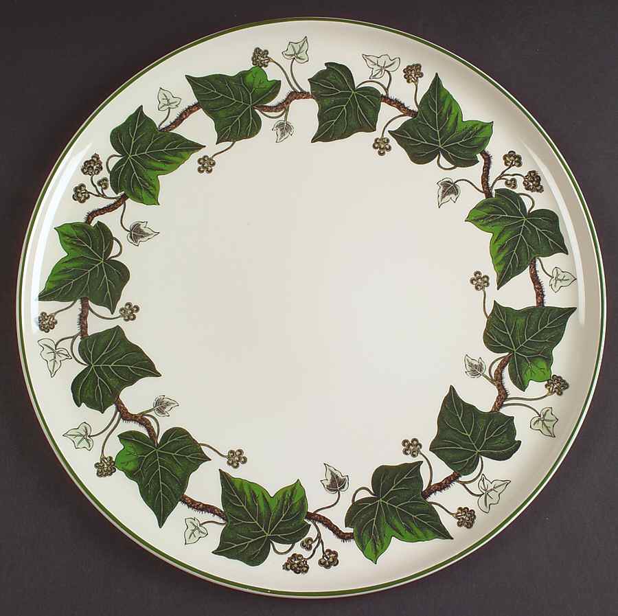 Napoleon Ivy Green (Queen's Ware) Tart Dish by Wedgwood-1