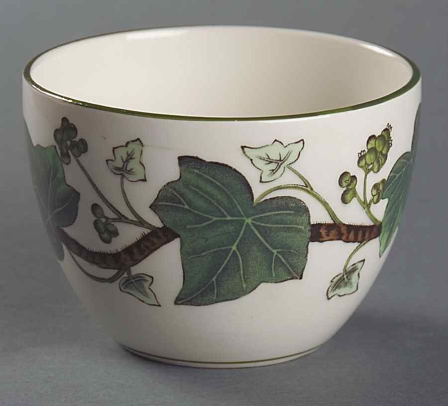 Napoleon Ivy Green (Queen's Ware) Open Sugar Bowl by Wedgwood-1