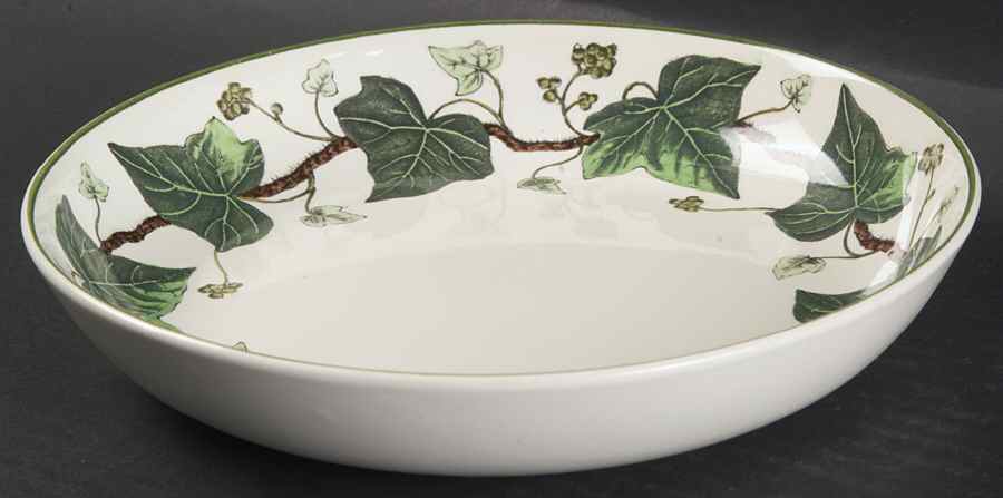 Napoleon Ivy Green (Queen's Ware) Coupe Soup Bowl by Wedgwood-1