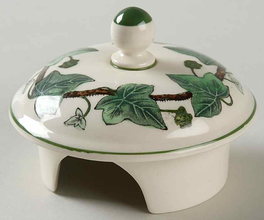 Napoleon Ivy Green (Queen's Ware) Lid for Hot Water Jug by Wedgwood-1