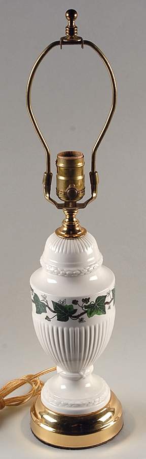 Napoleon Ivy Green (Queen's Ware) 21" Electric Lamp No Shade by Wedgwood-1