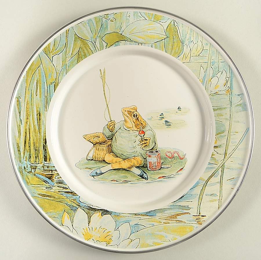 Peter Rabbit Enamel Child's Plate by Golden Rabbit Enamelware-1