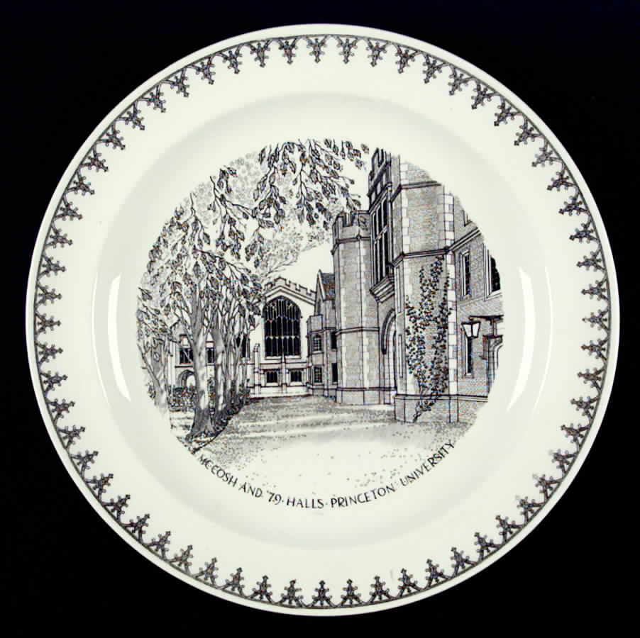 Princeton University Black Dinner Plate by Wedgwood-1