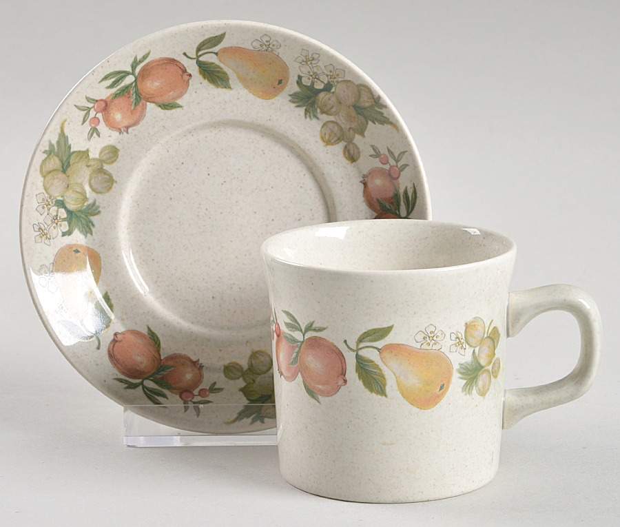 Quince Flat Demitasse Cup & Saucer Set by Wedgwood-1