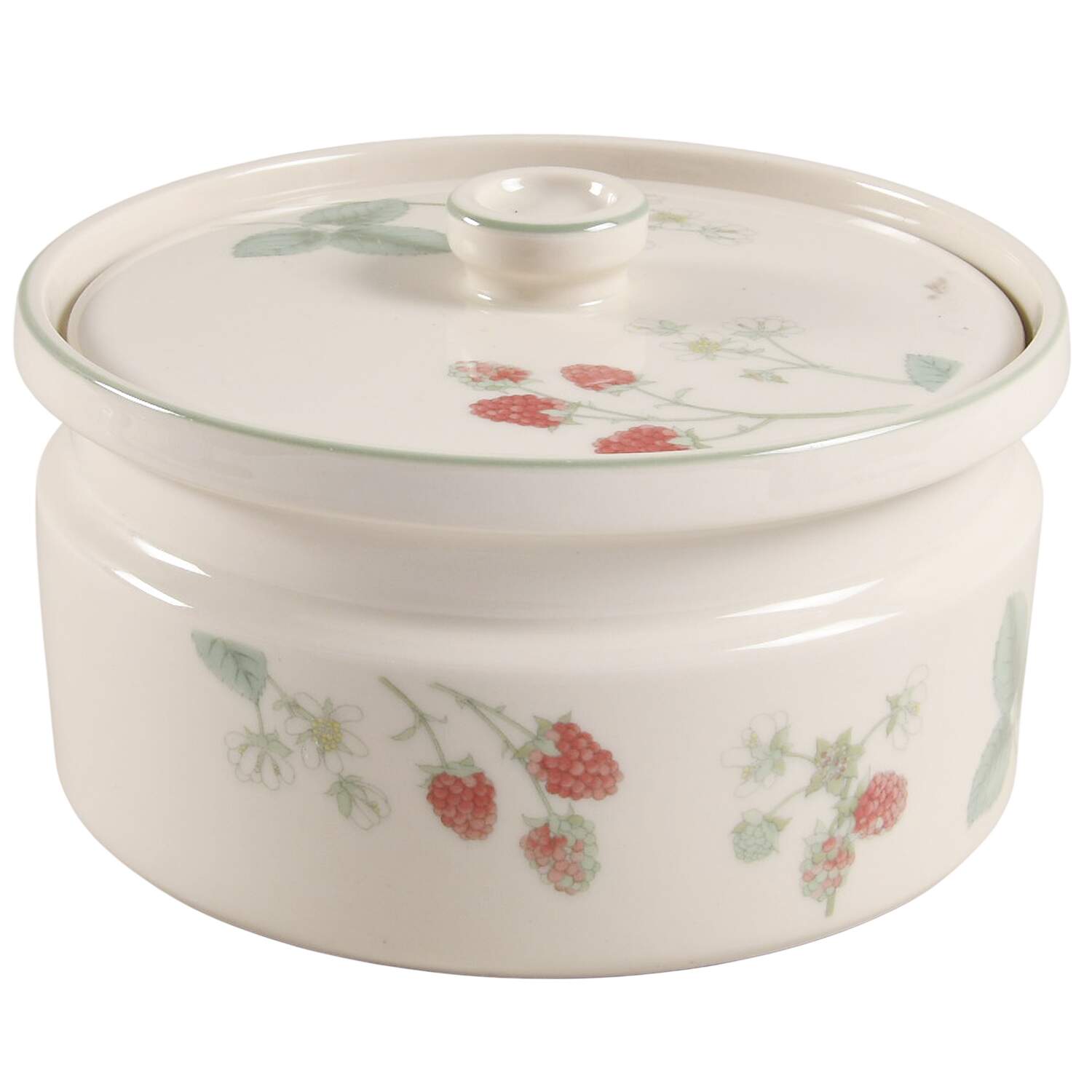 Raspberry Cane 1 Qt Round Covered Casserole by Wedgwood-1