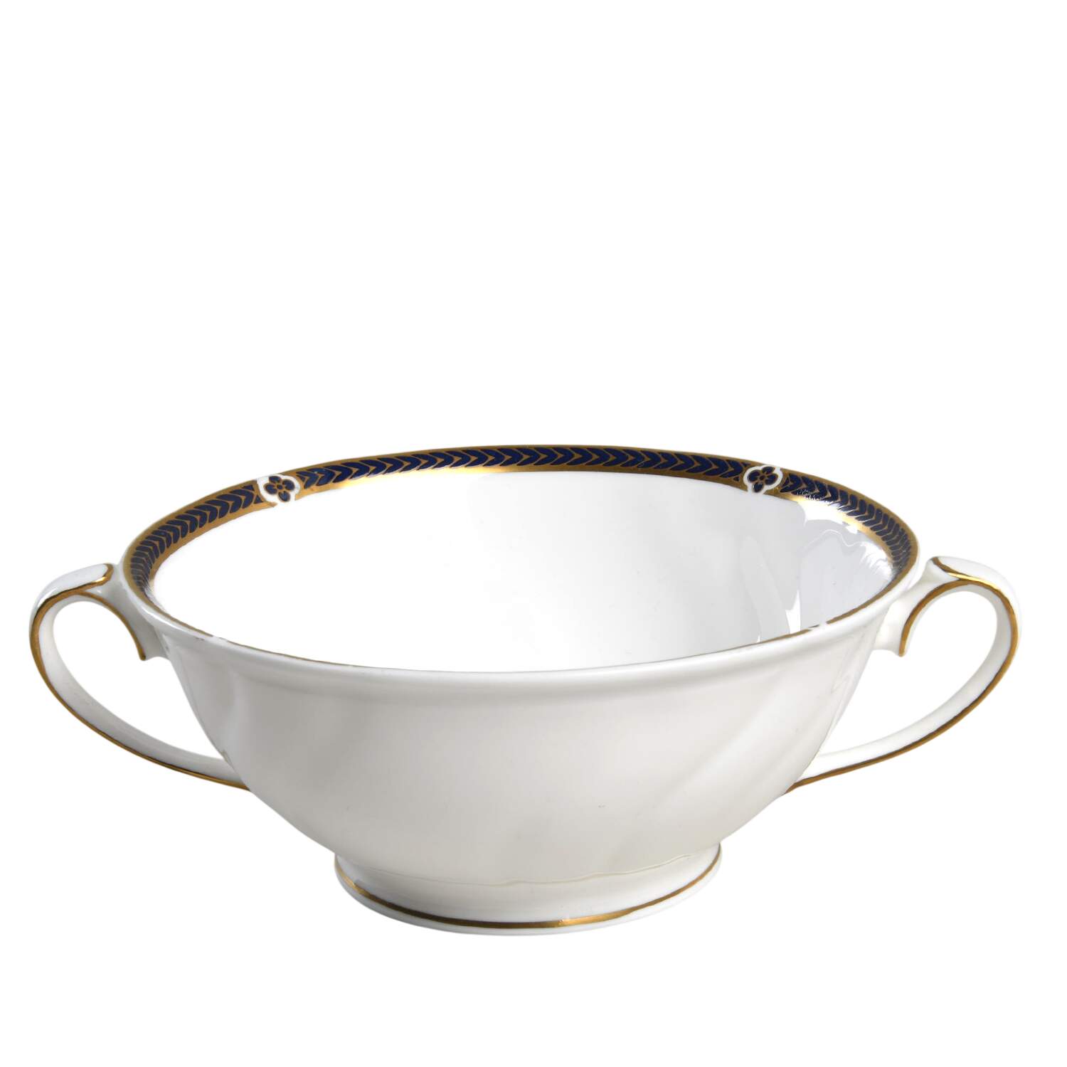 Royal Lapis Footed Cream Soup Bowl by Wedgwood-1