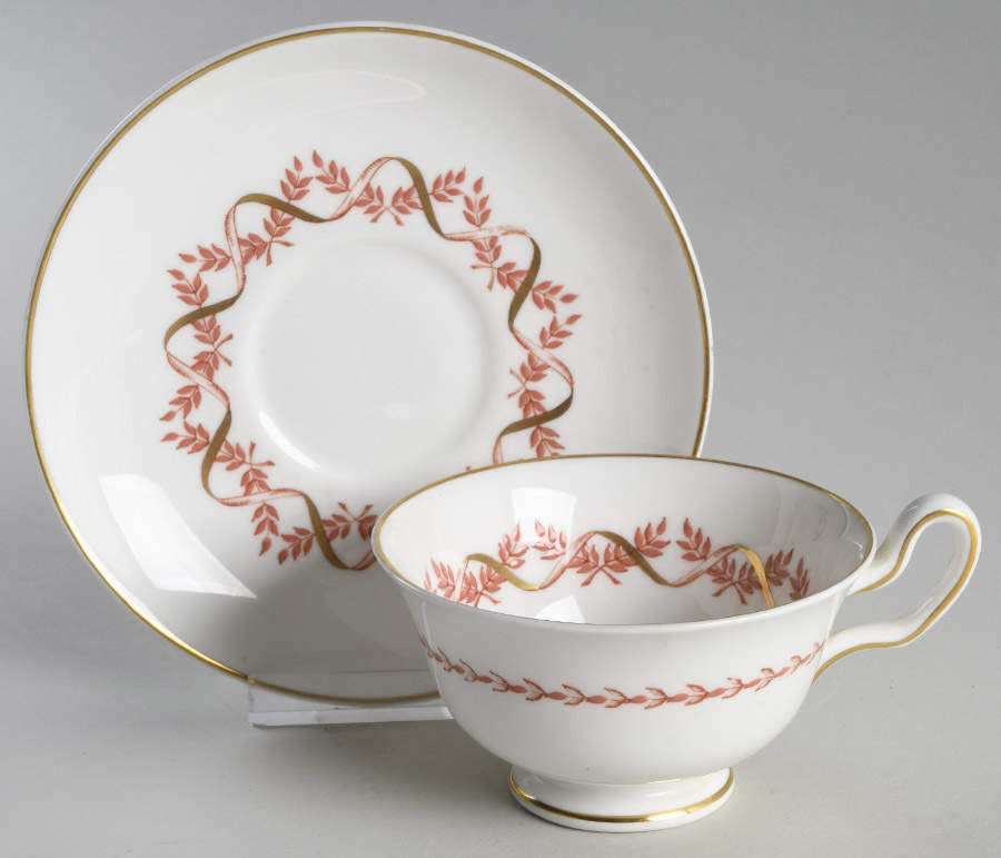 Sandhurst Footed Cup & Saucer Set by Wedgwood-1