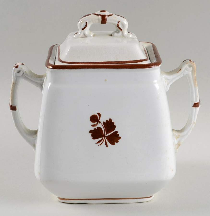 Tea Leaf Sugar Bowl & Lid by Wedgwood-1