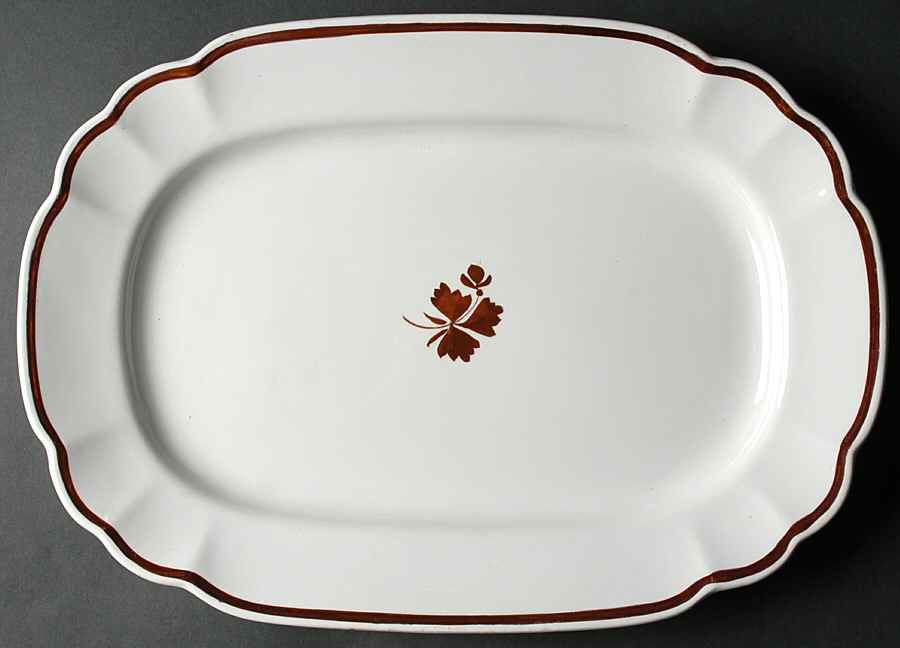 Tea Leaf 16" Oval Serving Platter by Wedgwood-1