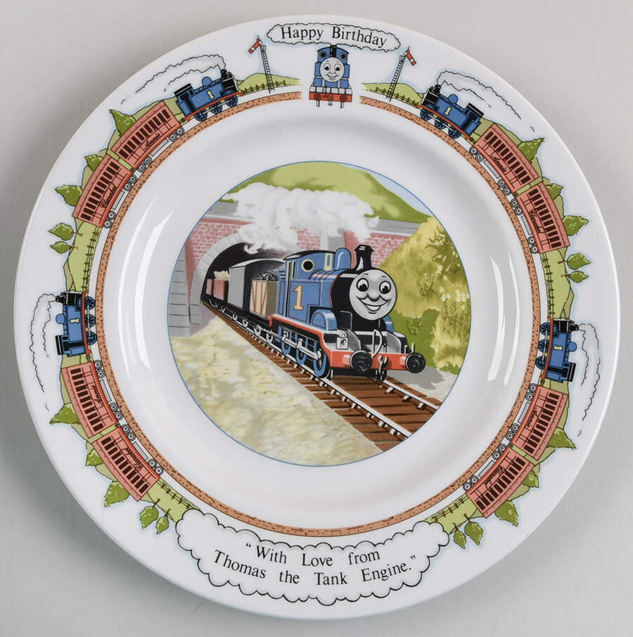 Thomas the Tank Engine "Happy Birthday" Dinner Plate by Wedgwood-1