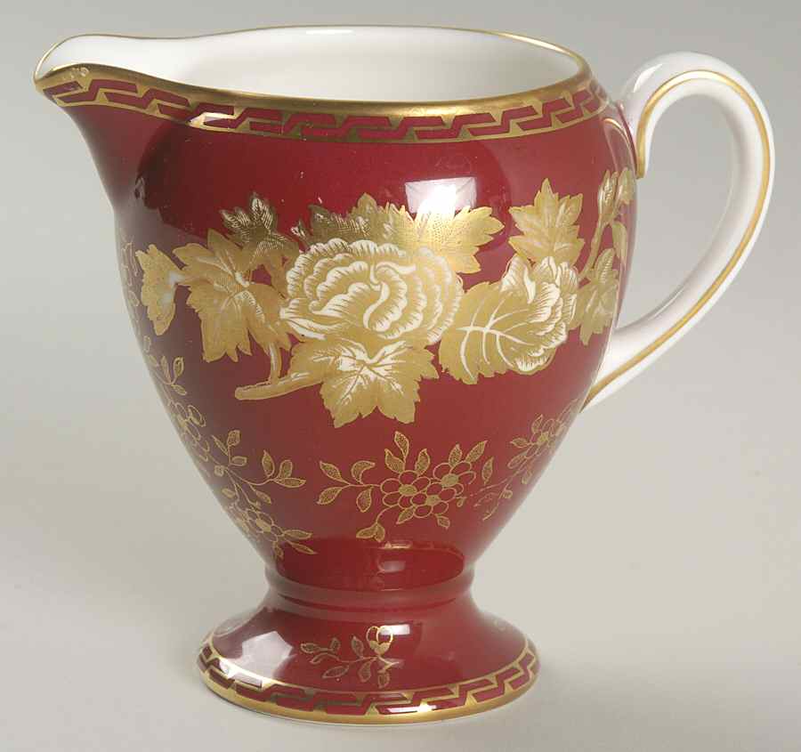 Tonquin Ruby Globe Shape Creamer by Wedgwood-1