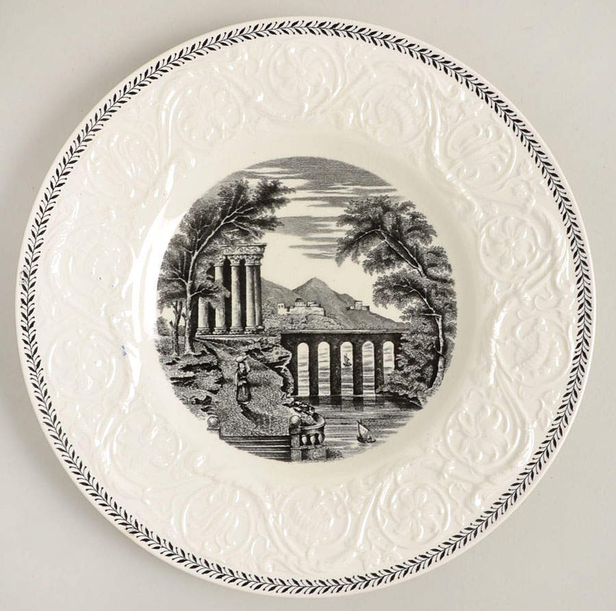 Torbay Black Salad Plate by Wedgwood-1