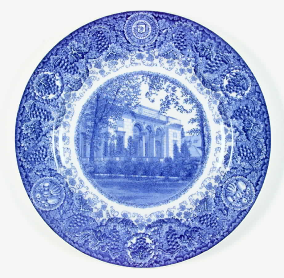 University of Michigan Blue Dinner Plate by Wedgwood-1