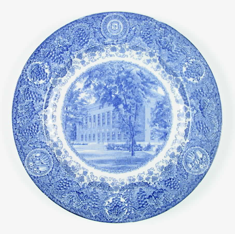 University of Michigan Blue Dinner Plate by Wedgwood-1