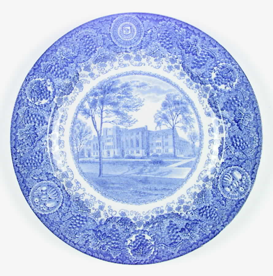 University of Michigan Blue Dinner Plate by Wedgwood-1