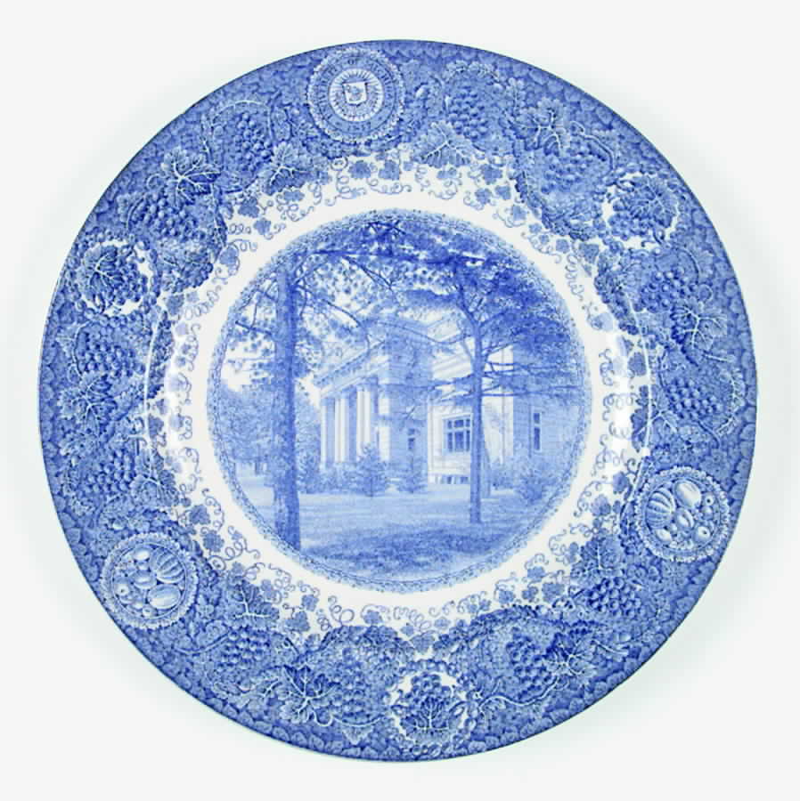 University of Michigan Blue Dinner Plate by Wedgwood-1