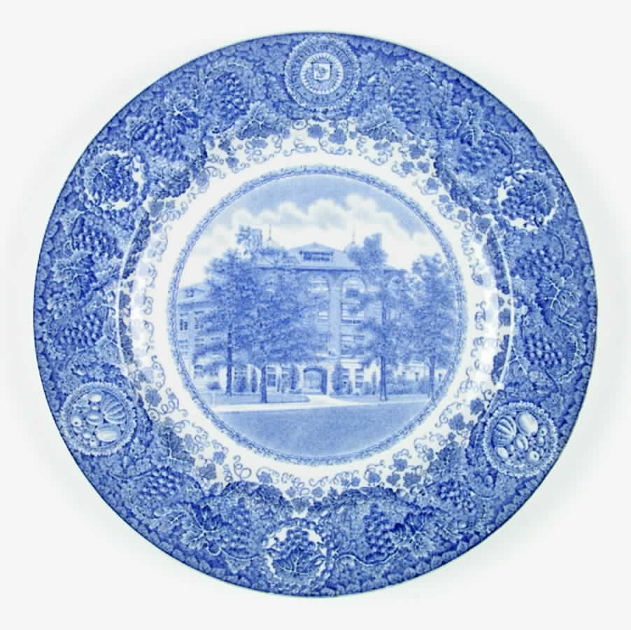 University of Michigan Blue Dinner Plate by Wedgwood-1