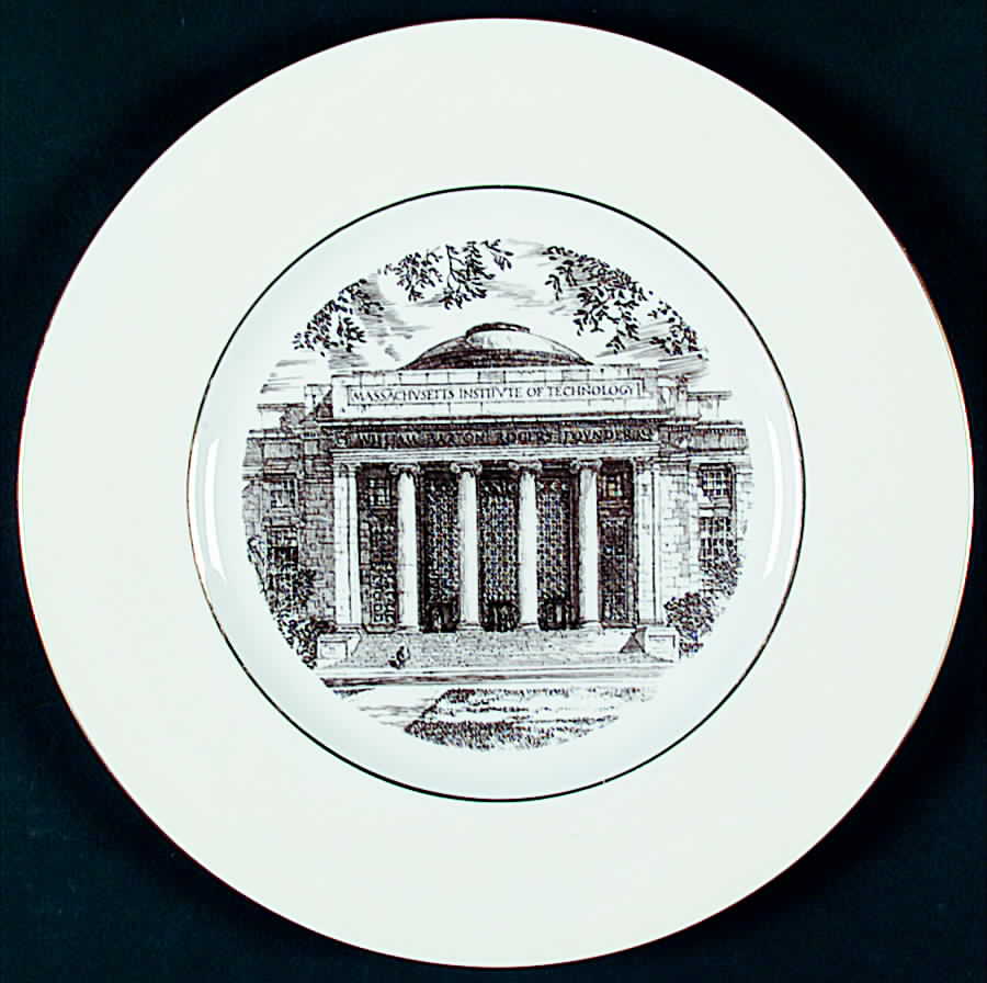 Massachusetts Institute of Tech Brown Dinner Plate by Wedgwood-1