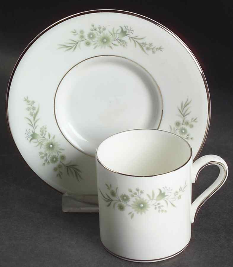 Westbury Bond Shape Demitasse Cup and Saucer Set by Wedgwood-1