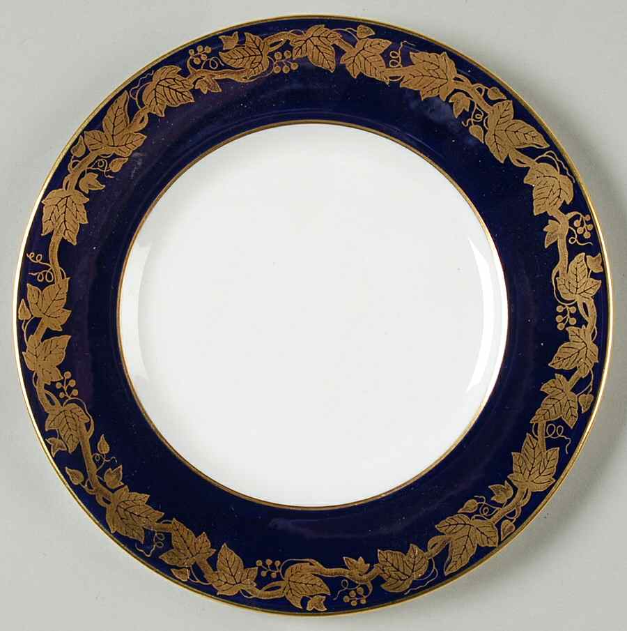 Whitehall (Mazerine Blue Rim) Bread & Butter Plate by Wedgwood-1