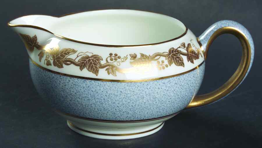 Whitehall (Powder Gray Band) 146 Shape Creamer by Wedgwood-1