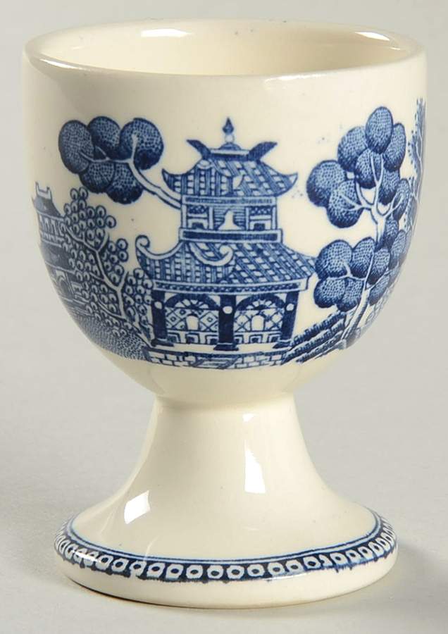 Willow Blue (Older, Smooth) Single Egg Cup by Wedgwood-1