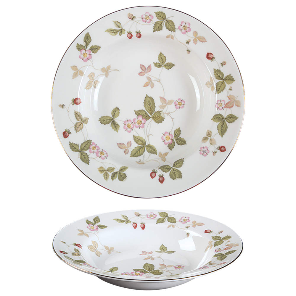 Wild Strawberry (Bone & Oven To Table) Rim Soup Bowl by Wedgwood-1