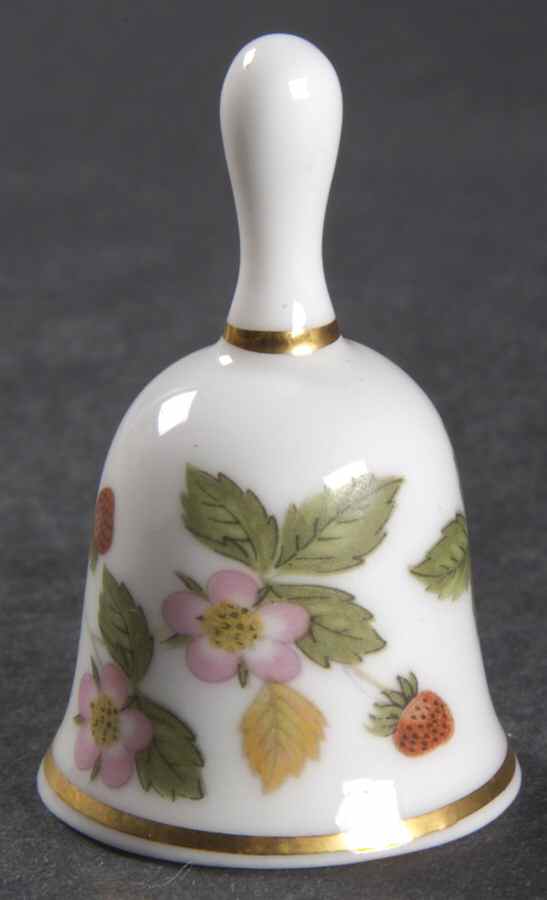 Wild Strawberry (Bone & Oven To Table) Miniature Bell by Wedgwood-1
