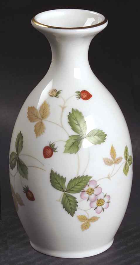 Wild Strawberry (Bone & Oven To Table) 5" Bud Vase by Wedgwood-1
