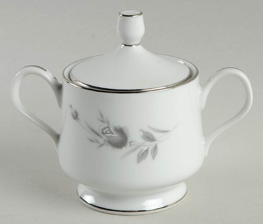 Maltese Rose Sugar Bowl & Lid by Wyndham-1