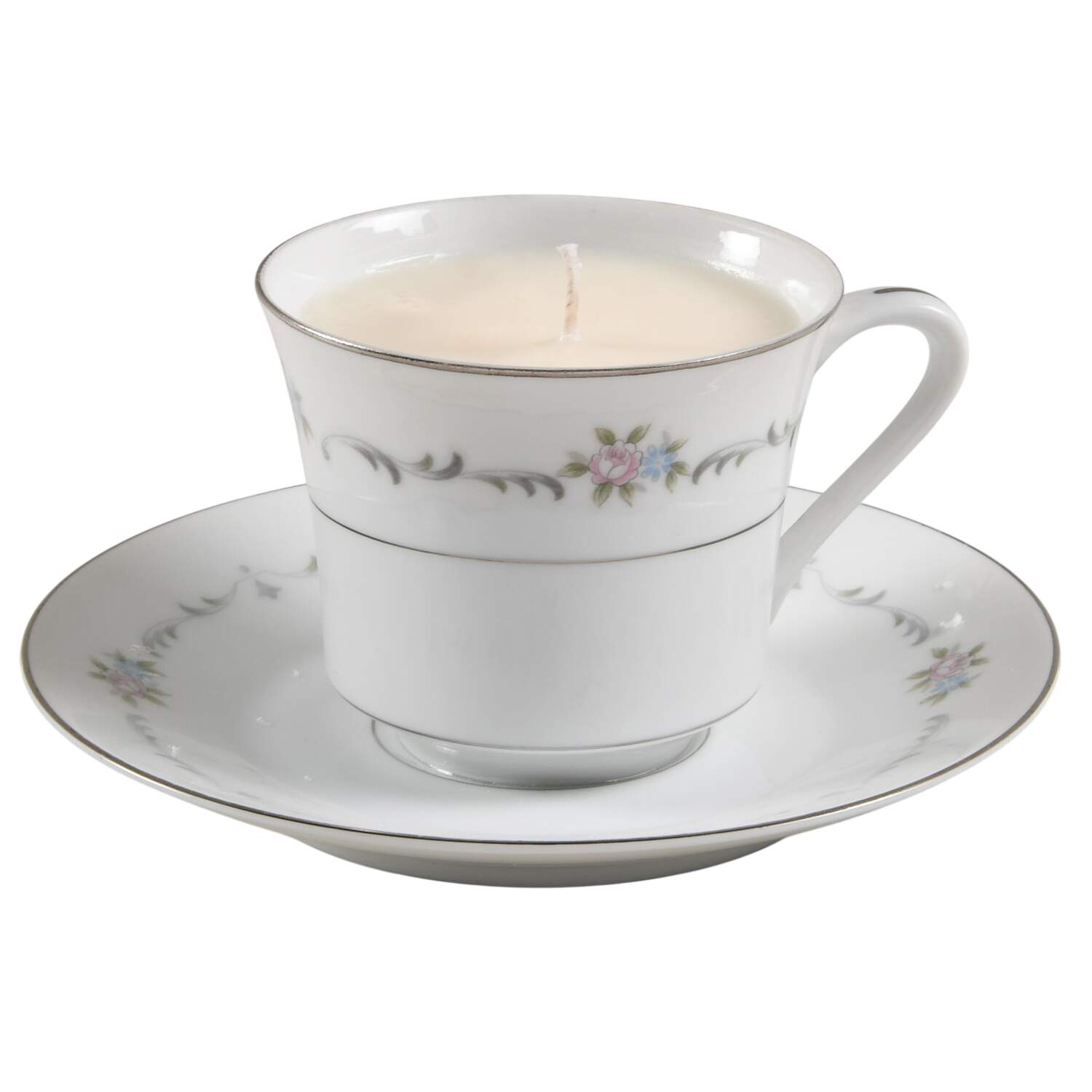 Valencia Scented Cup & Saucer Candle-Lavender  HC by Wyndham-1