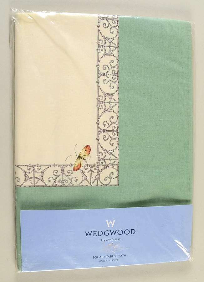 Sarah's Garden 60" X 60" Rectangular Tablecloth by Wedgwood-1