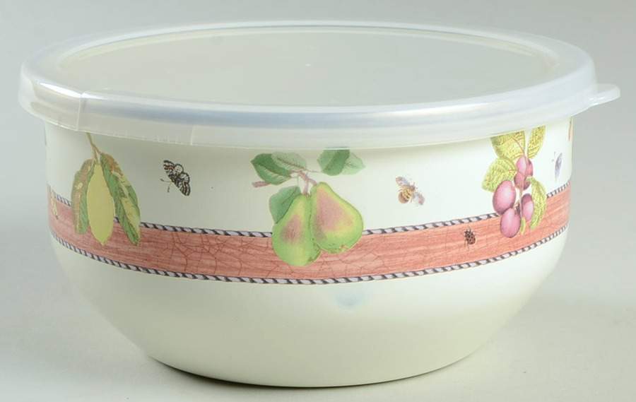 Sarah's Garden Bowl-Metal 5 3/4" with Plastic Lid by Wedgwood-1
