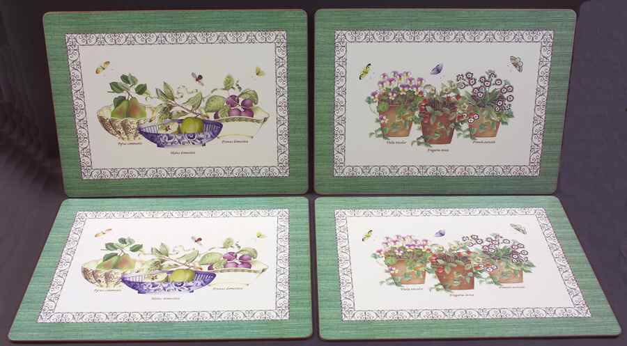 Sarah's Garden Corkboard Placemat - Set of 4 (2 each Motif 1 & 2) by Wedgwood-1