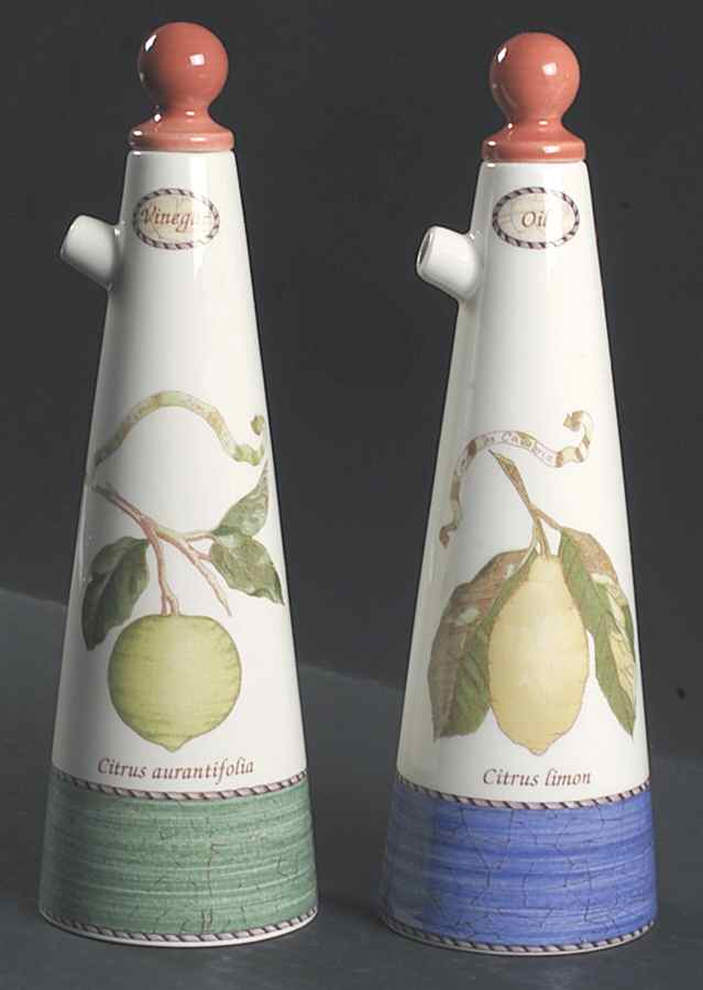 Sarah's Garden Vinegar and Oil Set with Stoppers by Wedgwood-1