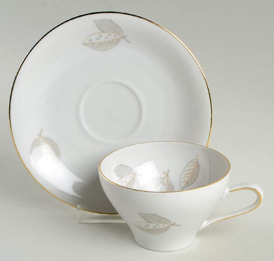 WIG260 Flat Cup & Saucer Set by Winterling - Bavaria-1