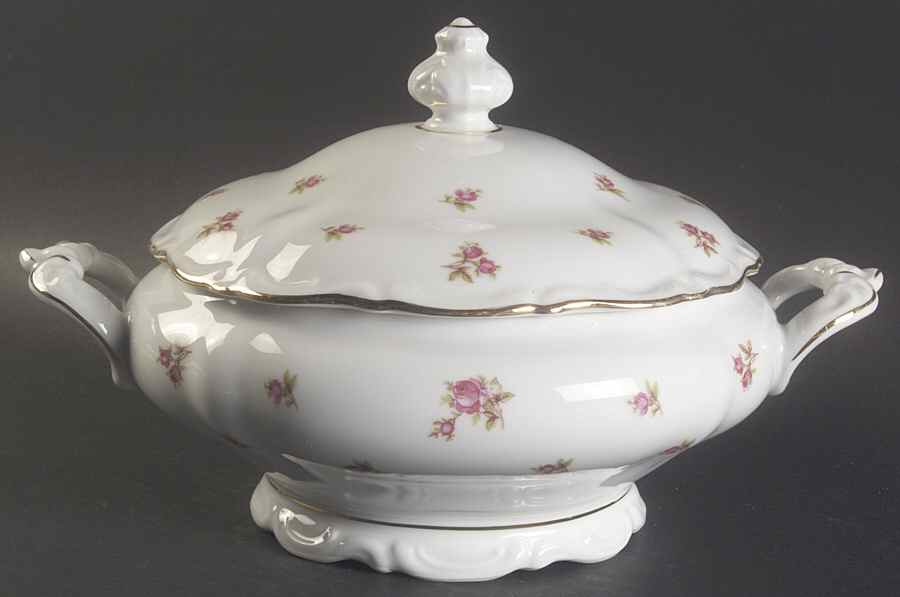 Rosette Round Covered Vegetable by Winterling - Bavaria-1
