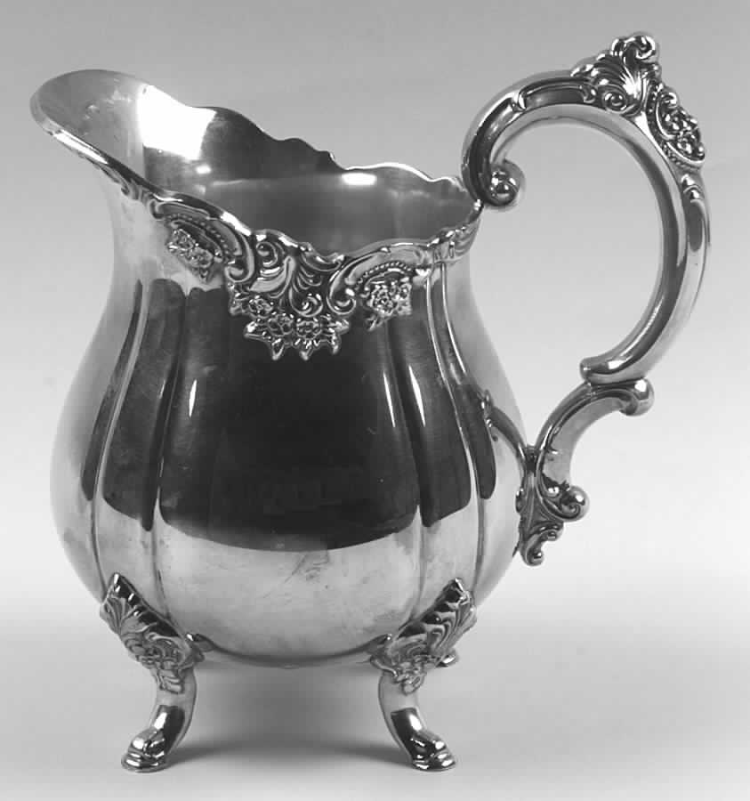 Baroque (Silverplate, Hollowware, Older) Small Plated Water Pitcher by Wallace Silver-1