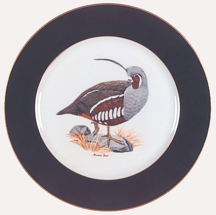 American Game Birds Dinner Plate by Woodmere-1