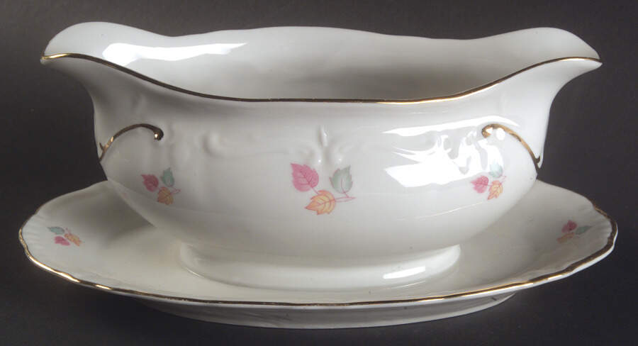 4217b Gravy Boat with Attached Underplate by Winterling - Bavaria-1