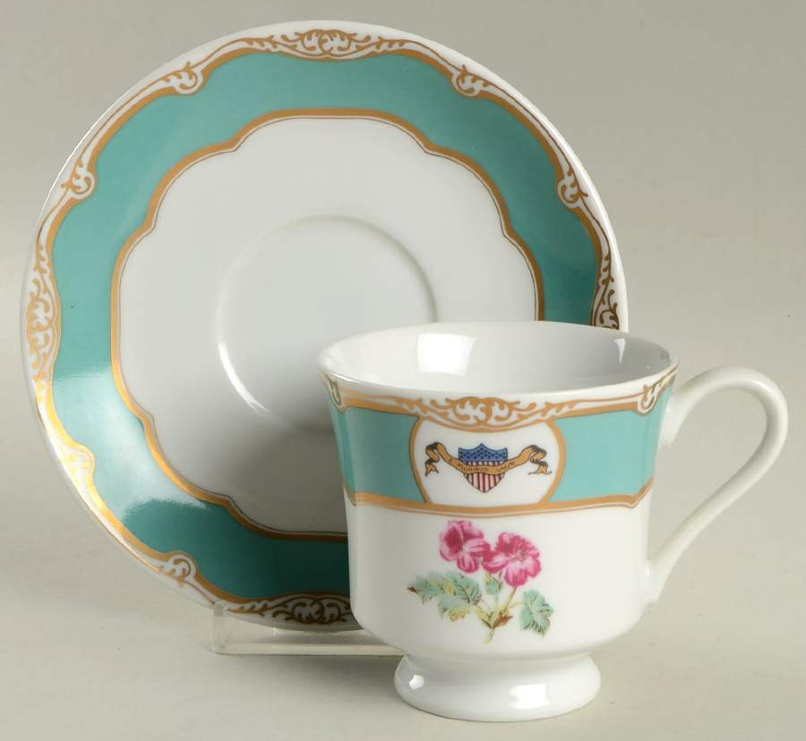 The White House Collection Footed Cup & Saucer Set by Woodmere-1