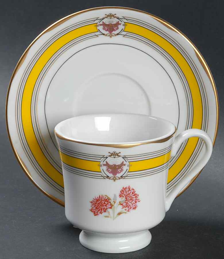 Ulysses Grant Footed Cup & Saucer Set by Woodmere-1